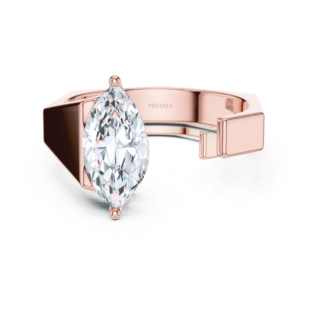 Marquise Axis Solitaire Ring