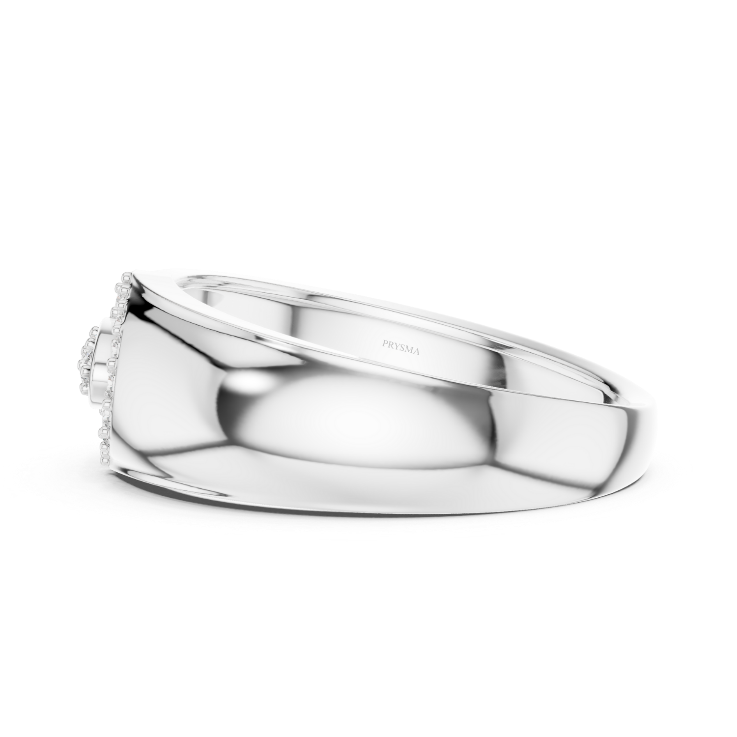 Elegant Swirl Diamond Ring