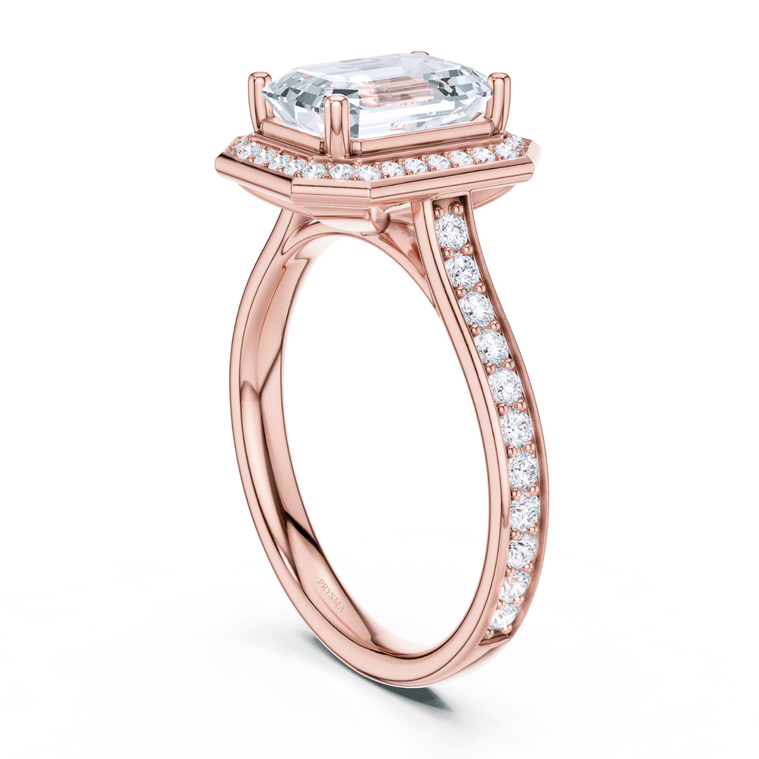 Emerald Majesty Halo Ring