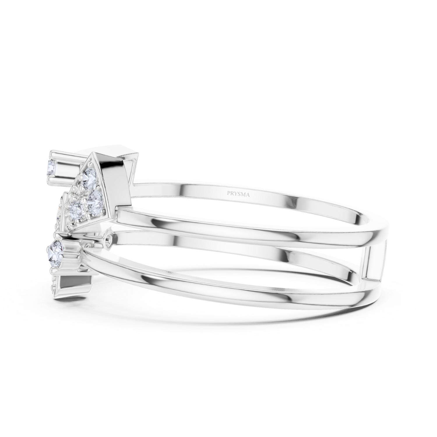 Twin Band Elegance Diamond Ring