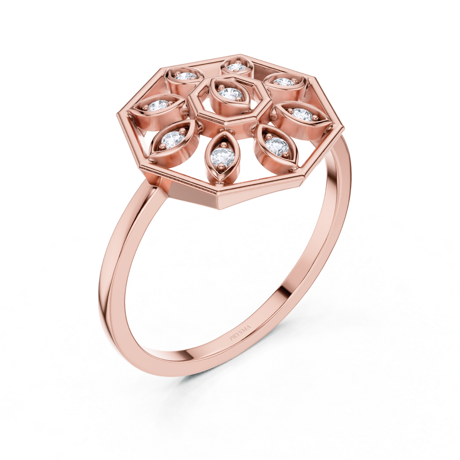 Blossom Radiant Diamond Ring