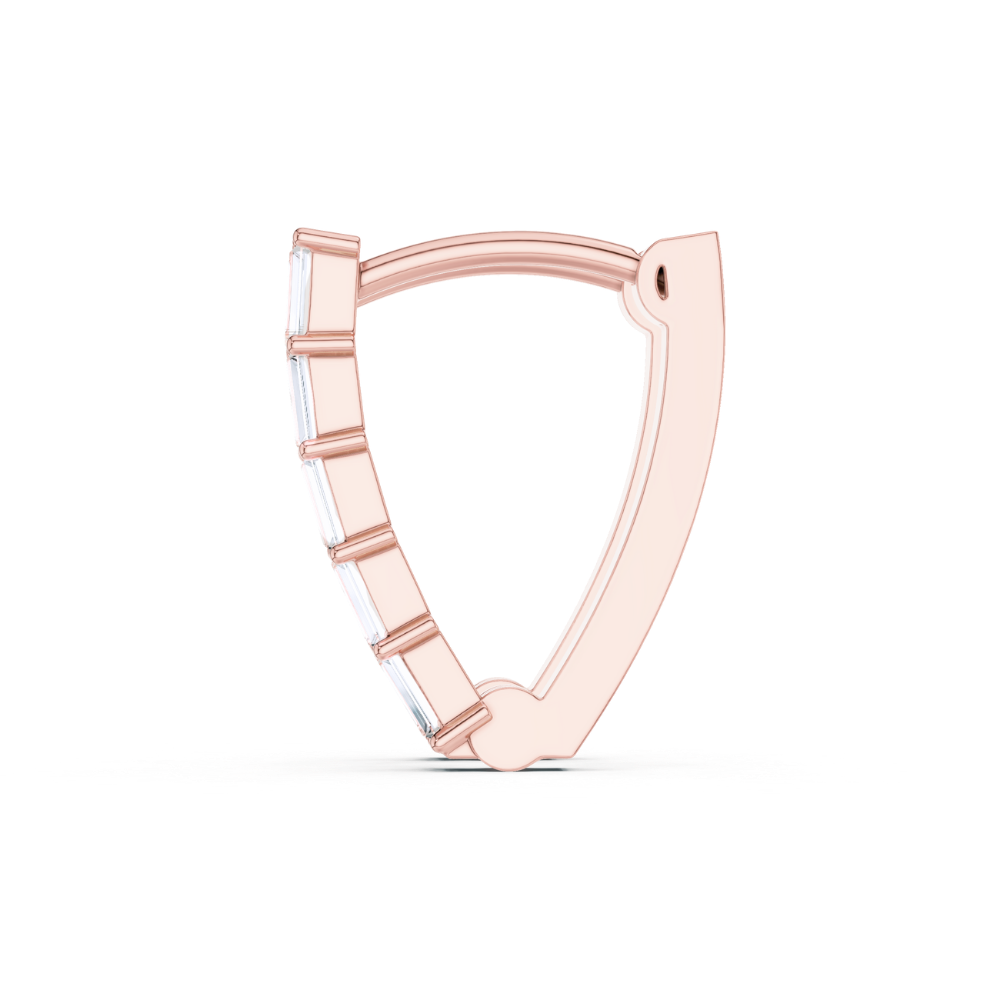 Sleek Stack Diamond Bar Earrings