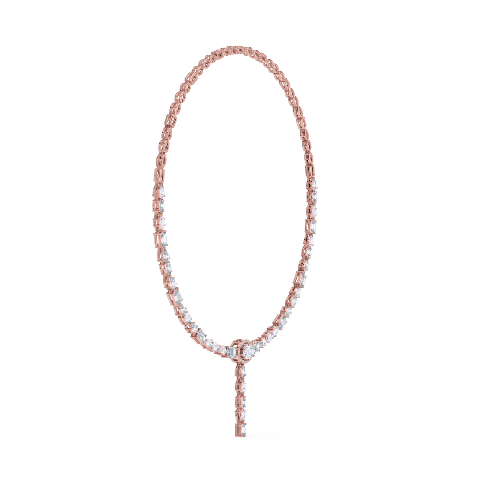 Lunara Halo Drop Necklace