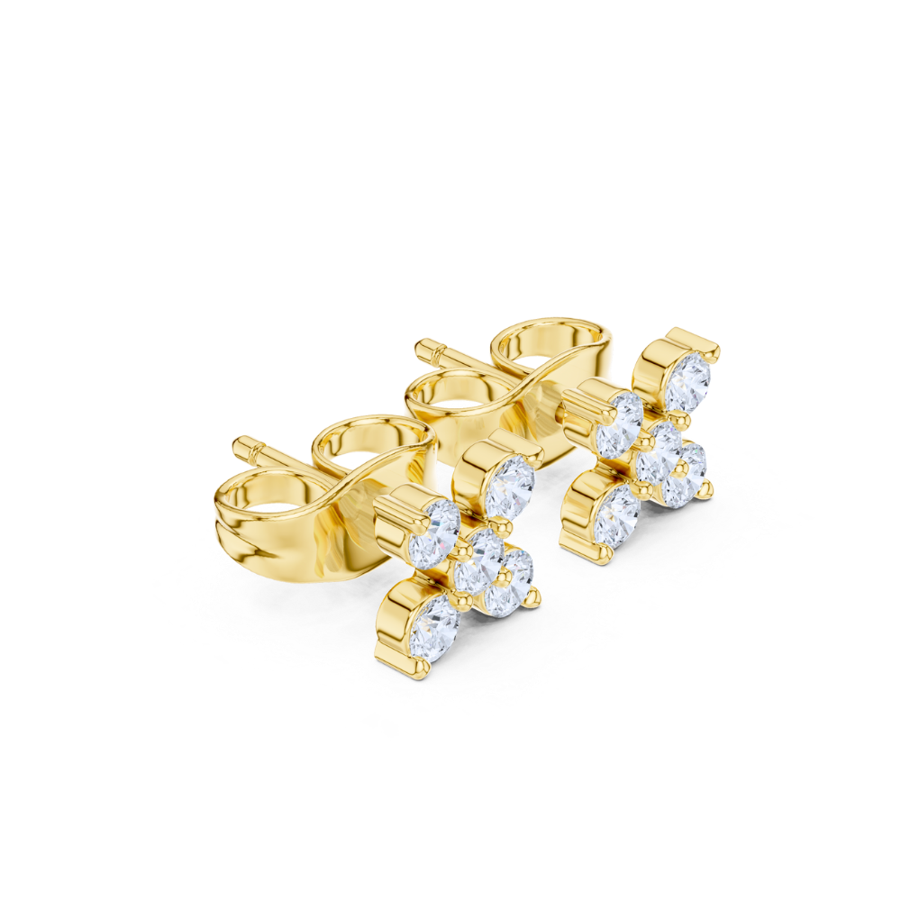 Classic Quad Sparkle Studs