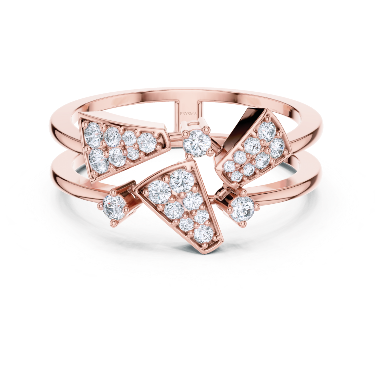 Twin Band Elegance Diamond Ring
