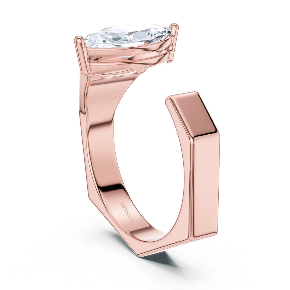 Marquise Axis Solitaire Ring