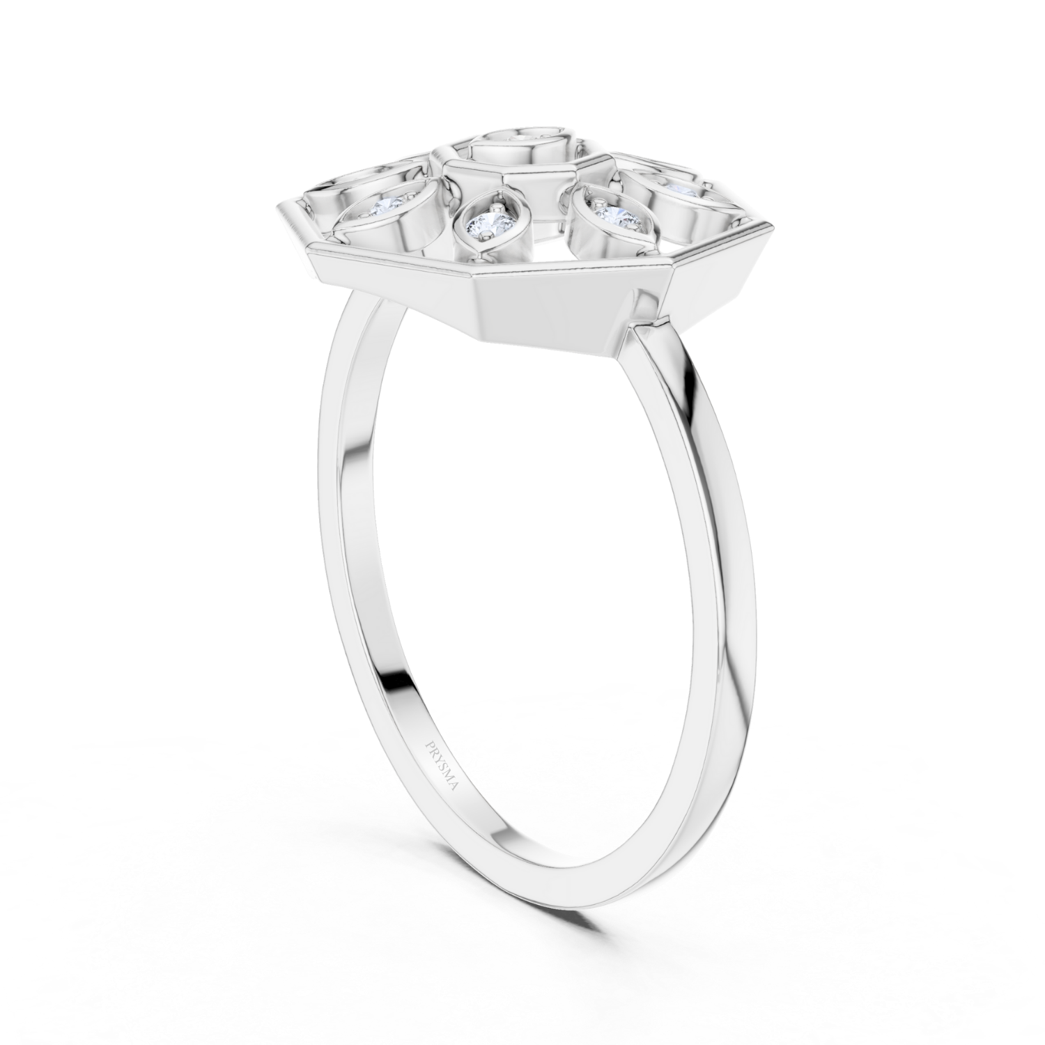 Blossom Radiant Diamond Ring