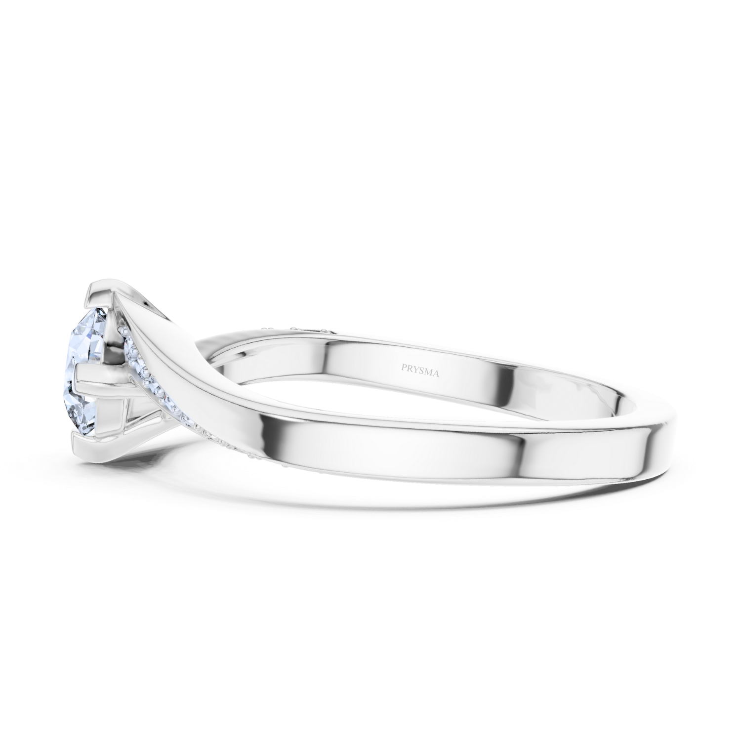 Twisted Elegance Solitaire Ring