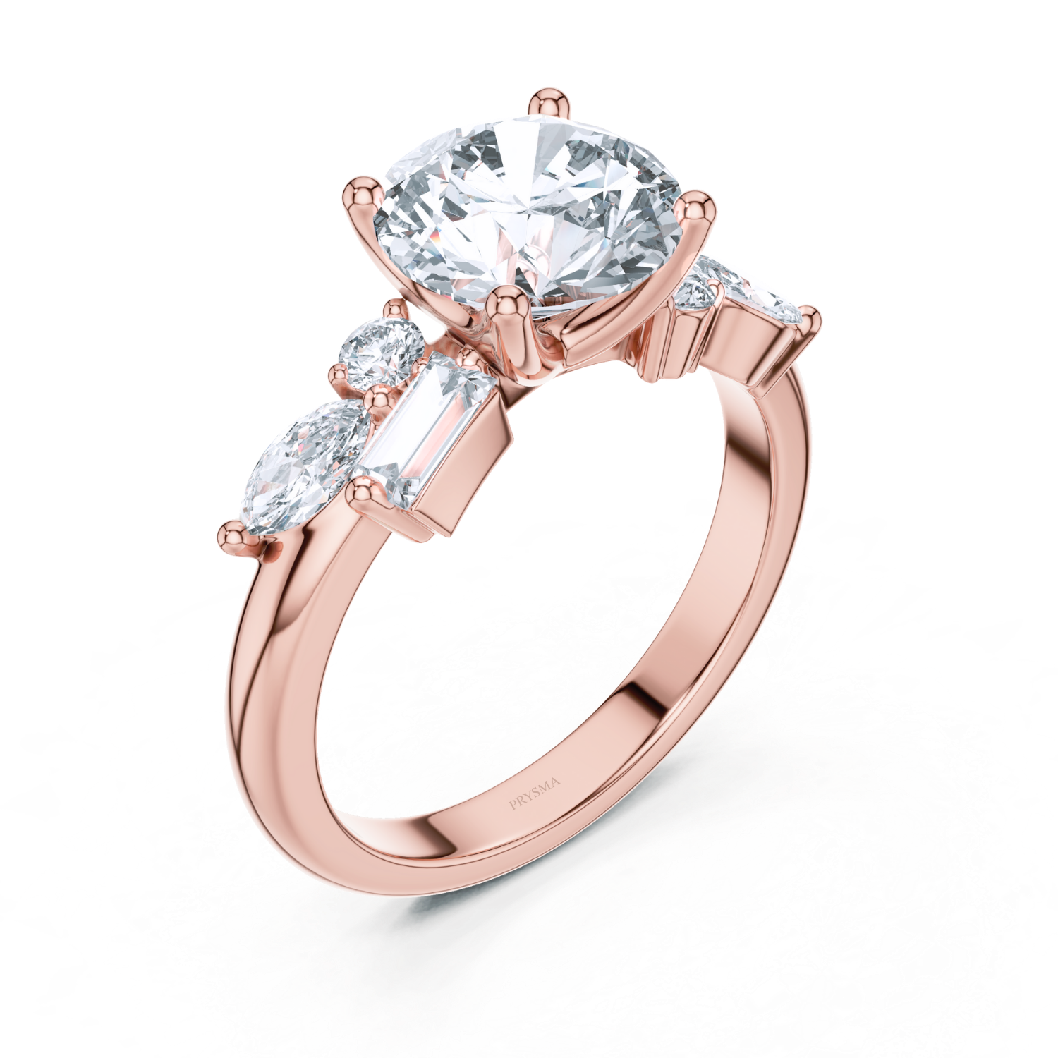 Luxe Radiance Multi-Cut Diamond Ring