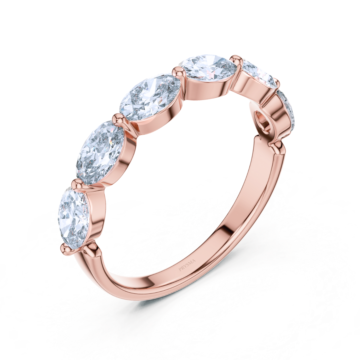 Oval Elegance Diamond Eternity Band