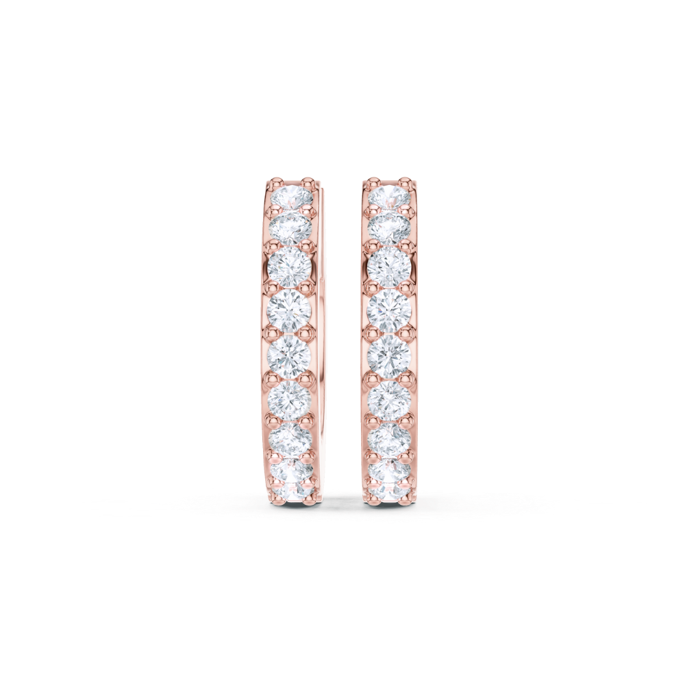 Eternal Glow Diamond Hoop Earrings