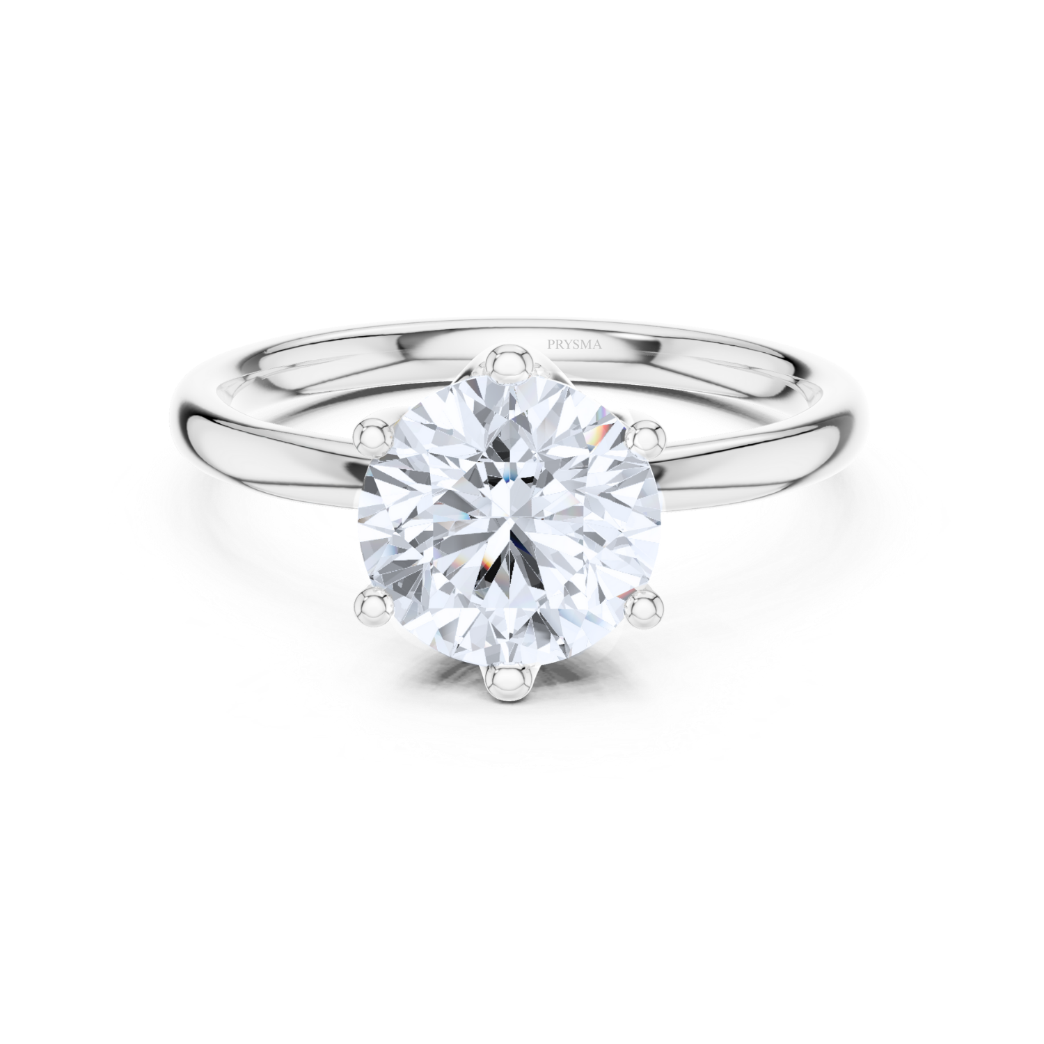 Solitaire Round Cut With Open Cathedral Setting