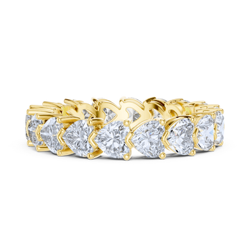 Heartlink Radiant Eternity Ring
