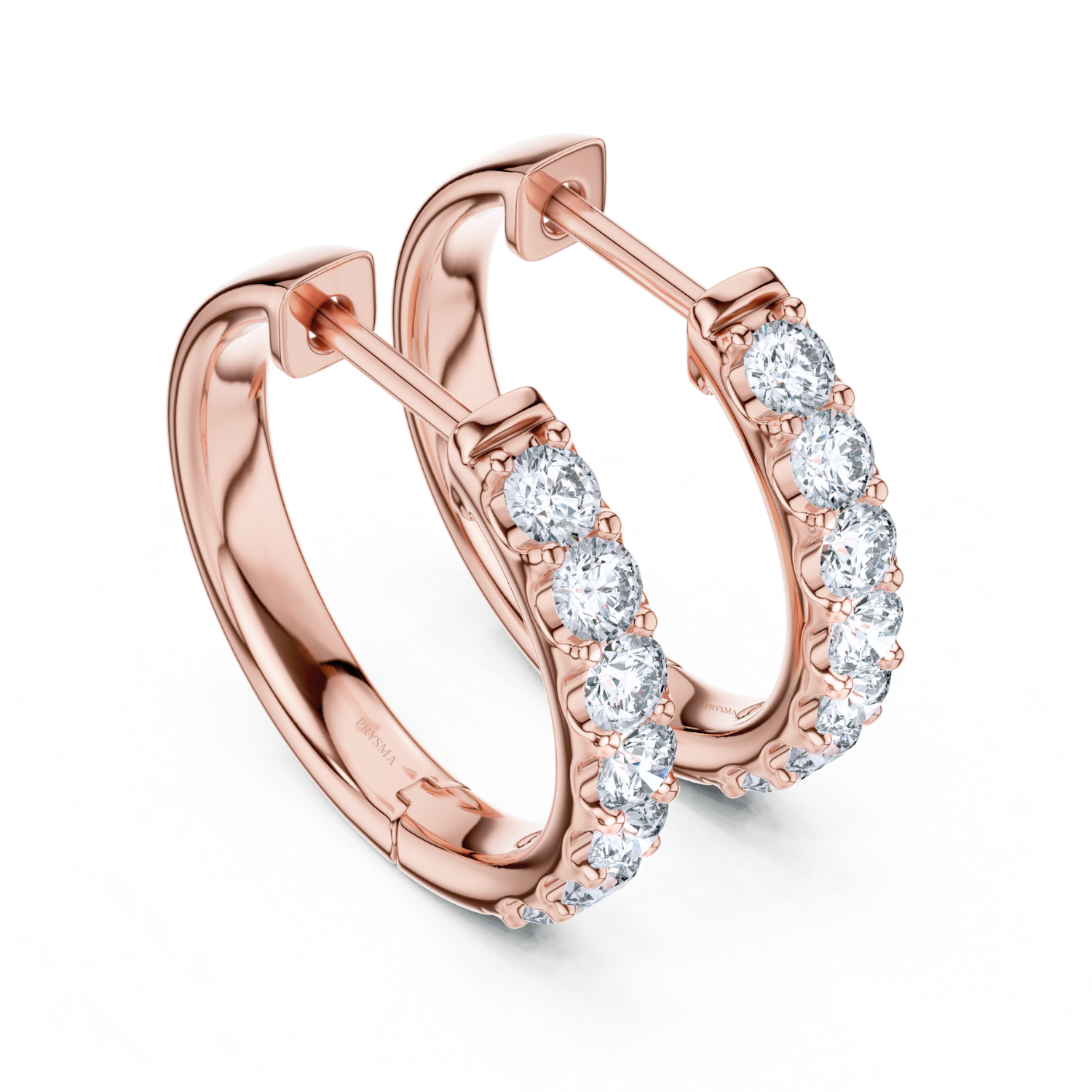 Celeste Diamond Huggie Hoops