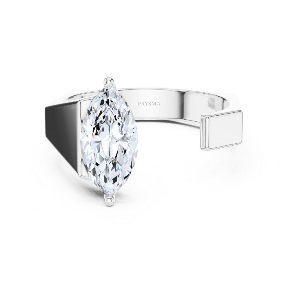 Marquise Axis Solitaire Ring