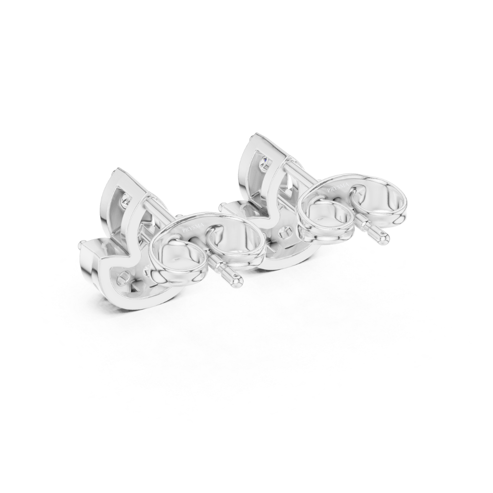 Blossom Crown Diamond Stud Earrings