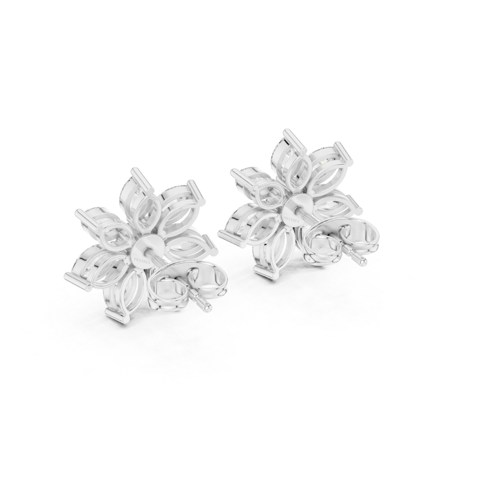 Radiant Petal Diamond Studs
