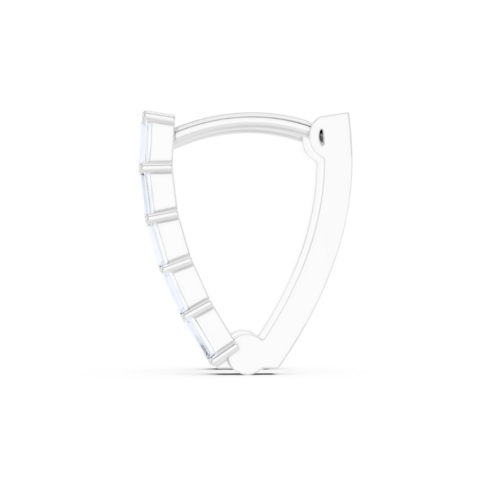 Sleek Stack Diamond Bar Earrings