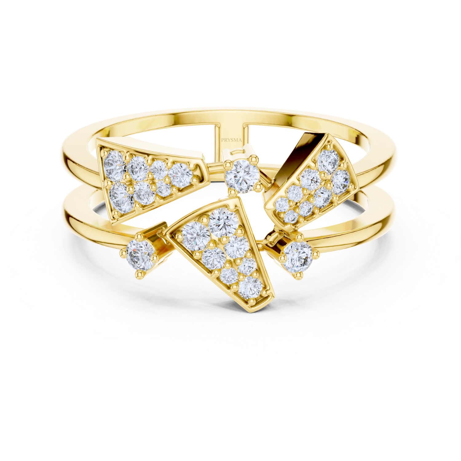 Twin Band Elegance Diamond Ring
