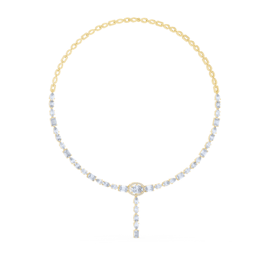 Lunara Halo Drop Necklace