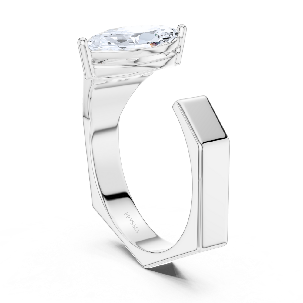 Marquise Axis Solitaire Ring