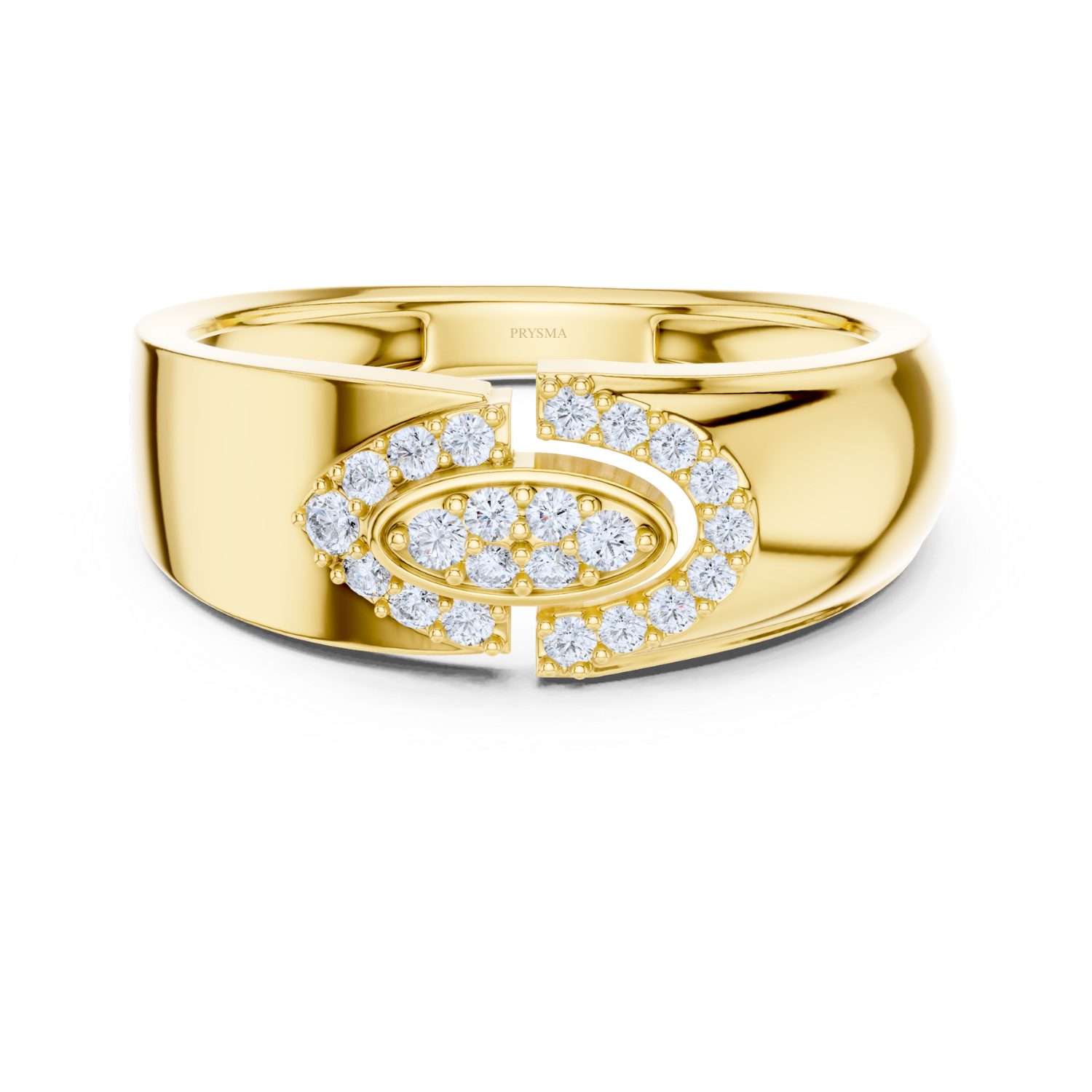 Elegant Swirl Diamond Ring