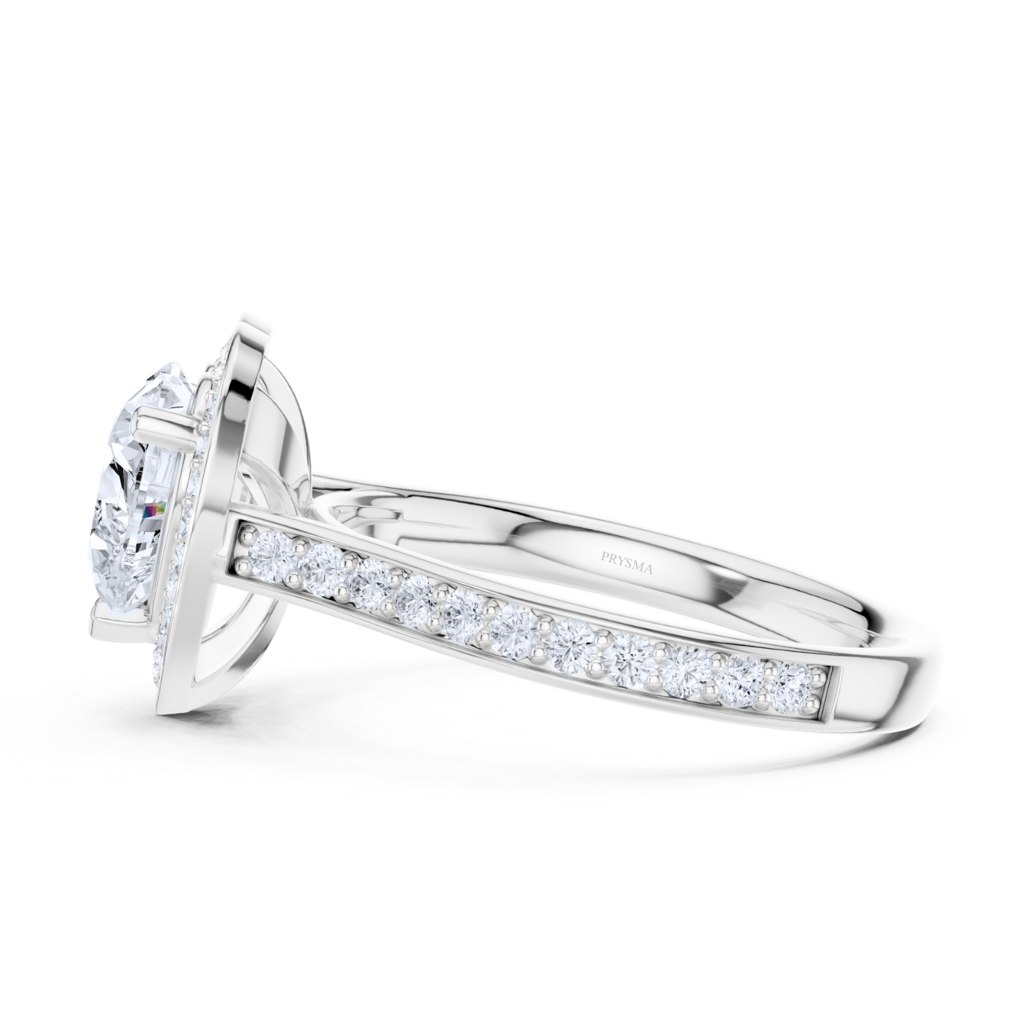 Enchanted Halo Heart-shaped Diamond Ring
