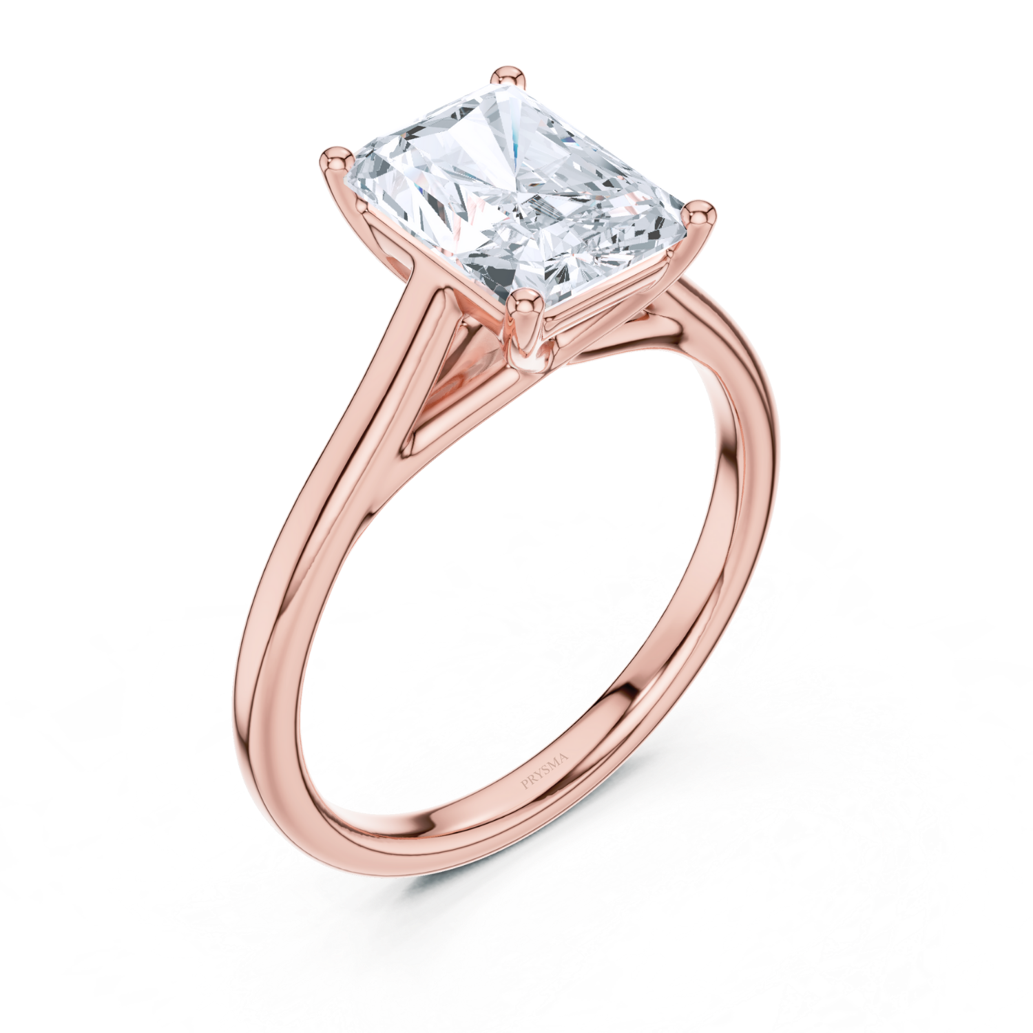 Luxe Radiant Cut Solitaire Ring