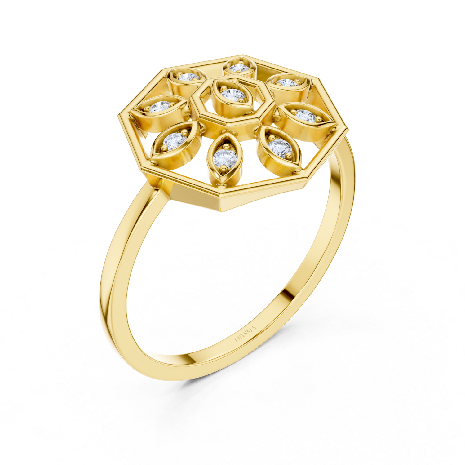 Blossom Radiant Diamond Ring