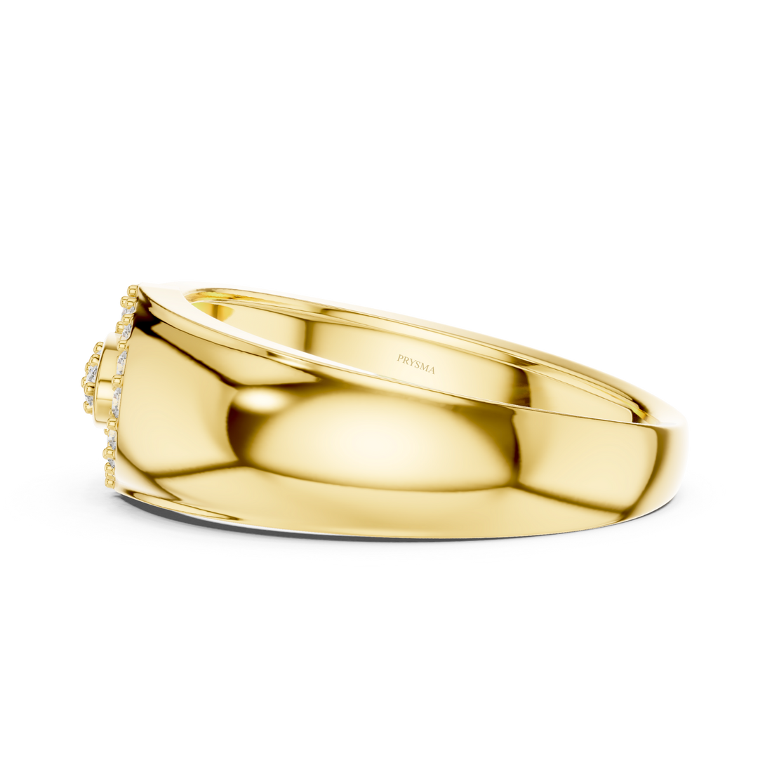 Elegant Swirl Diamond Ring