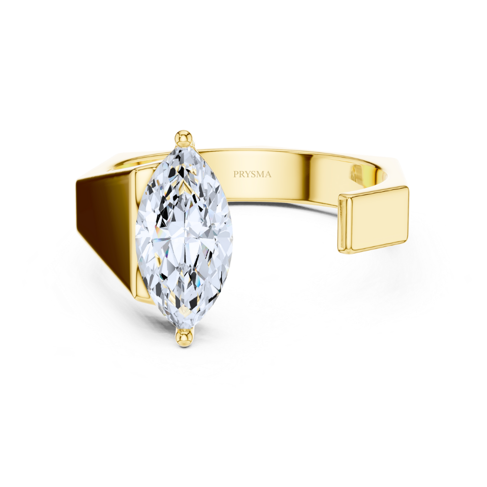 Marquise Axis Solitaire Ring