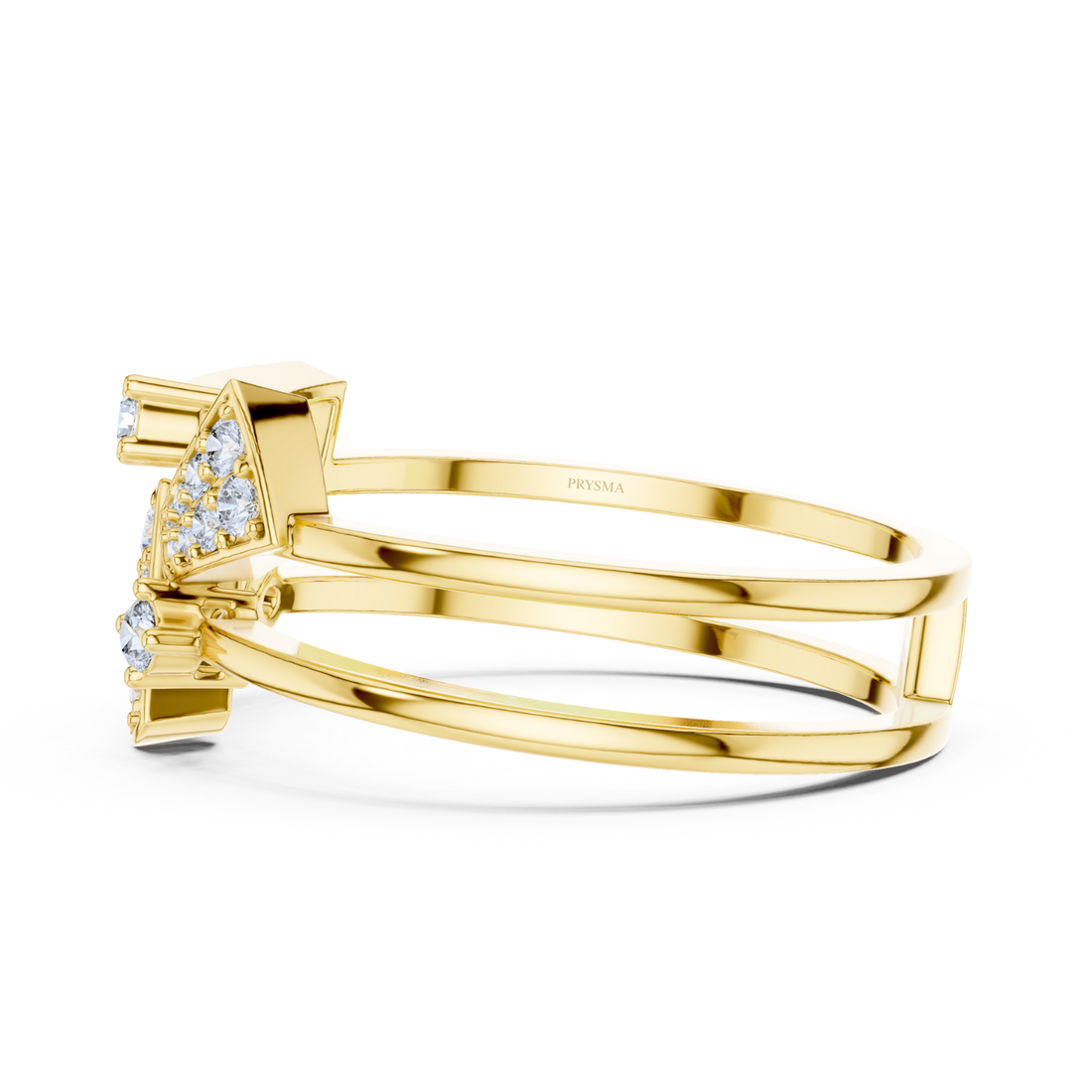 Twin Band Elegance Diamond Ring