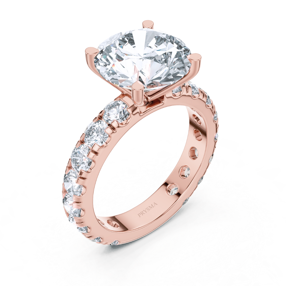 Lustrous Legacy Round Cut Diamond Ring