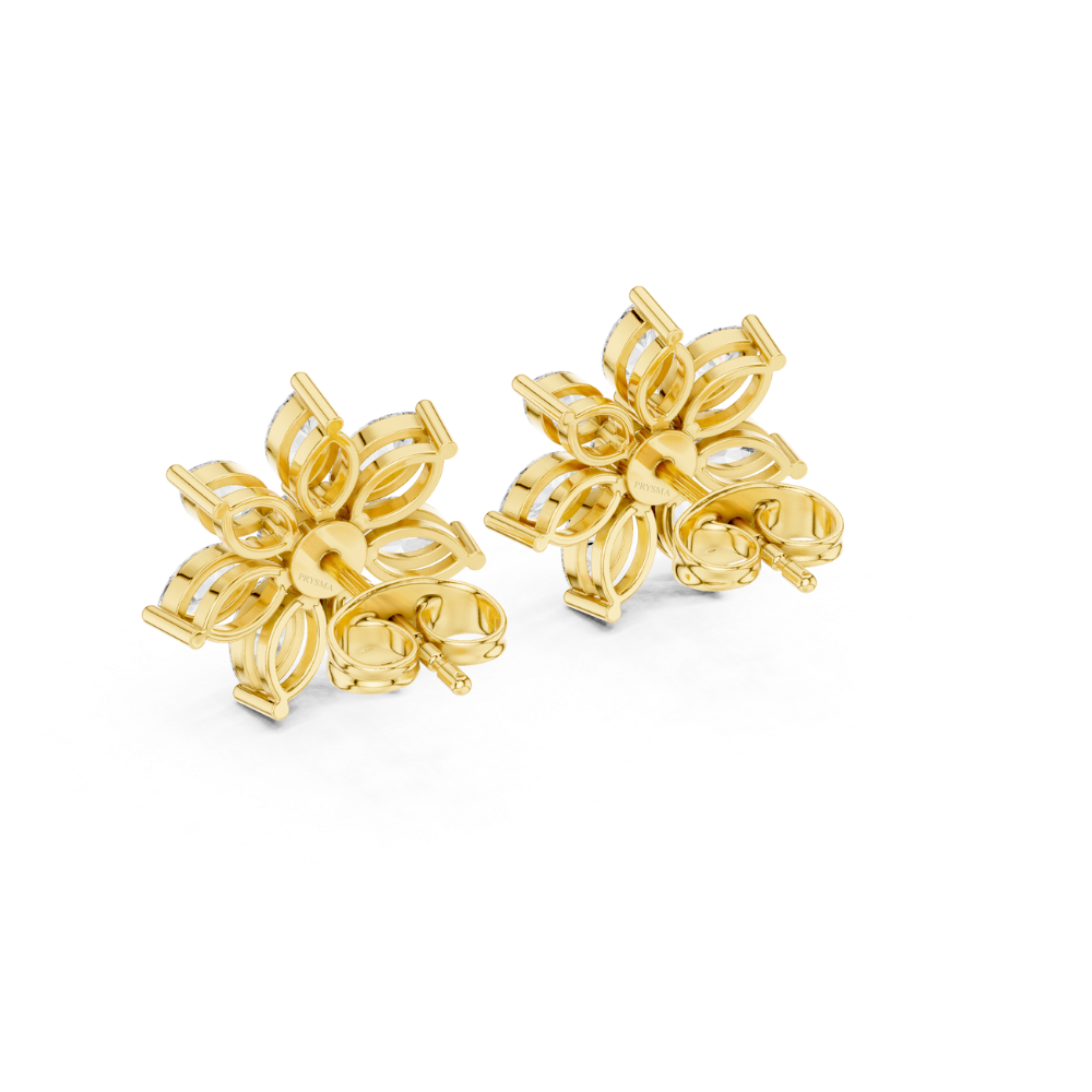 Radiant Petal Diamond Studs
