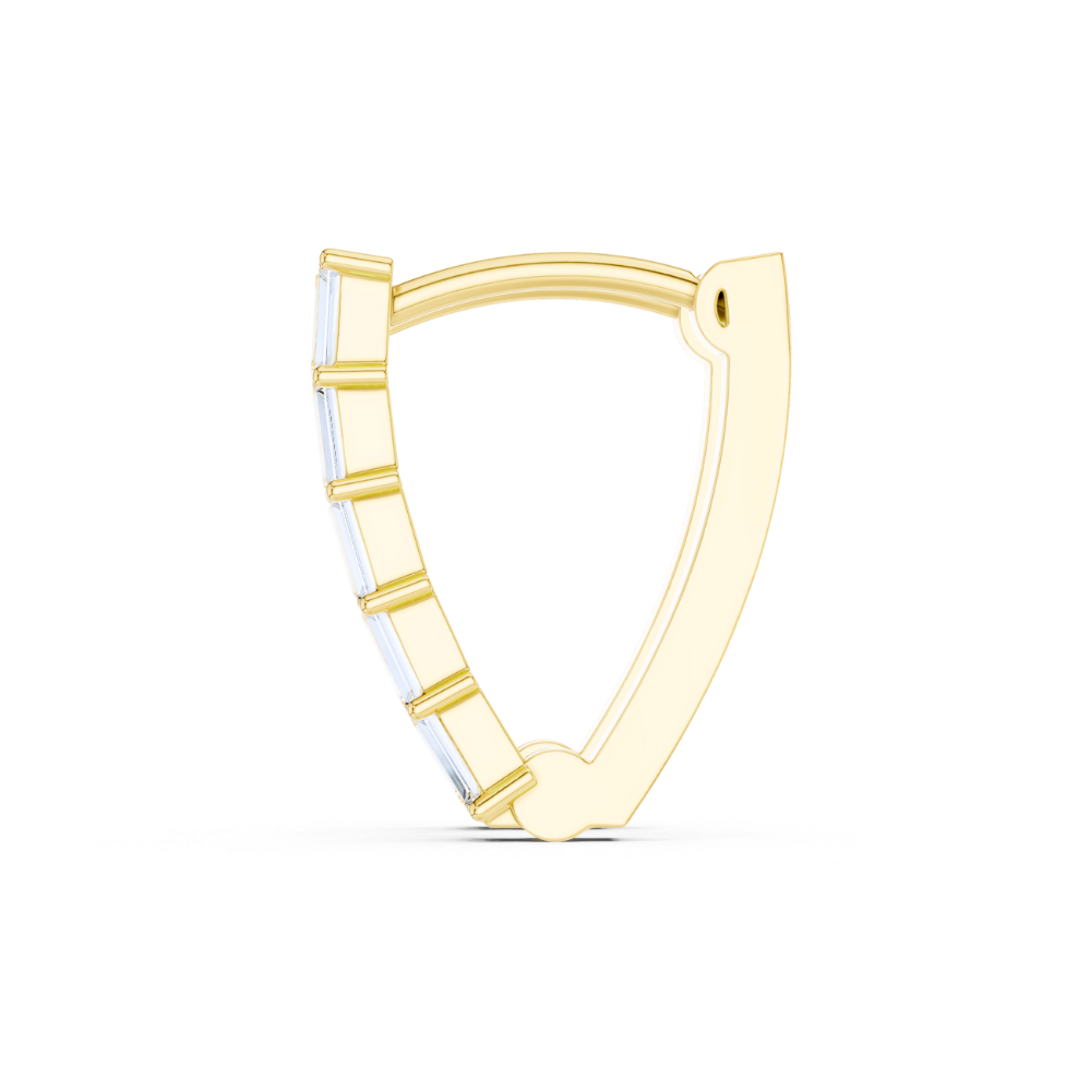 Sleek Stack Diamond Bar Earrings