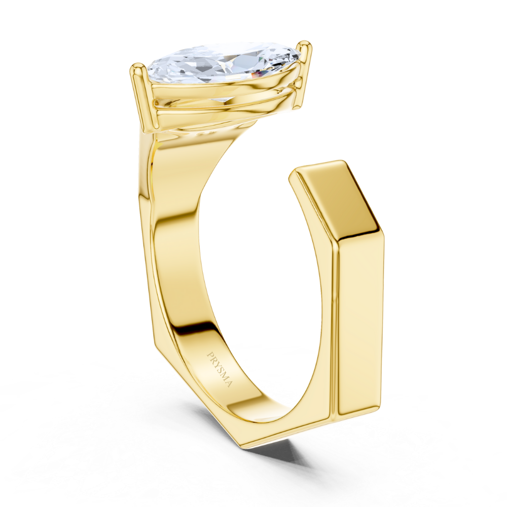 Marquise Axis Solitaire Ring
