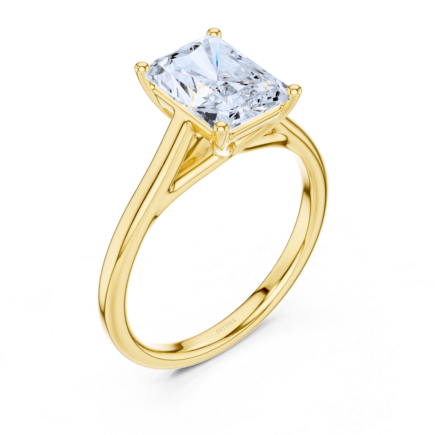 Luxe Radiant Cut Solitaire Ring