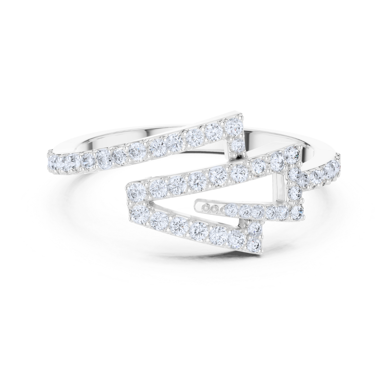 Geometric Grace Diamond Ring