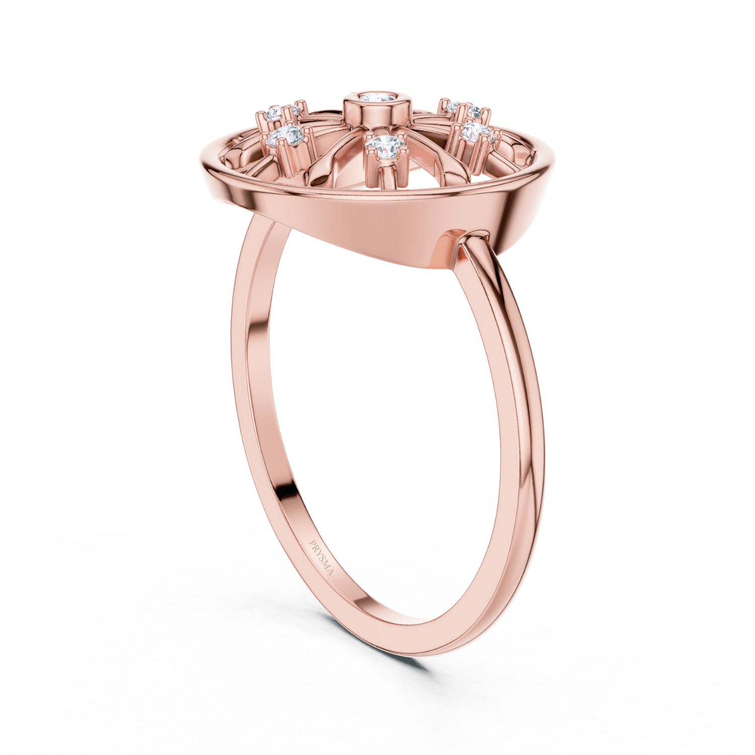 Celestial Wheel Diamond Ring