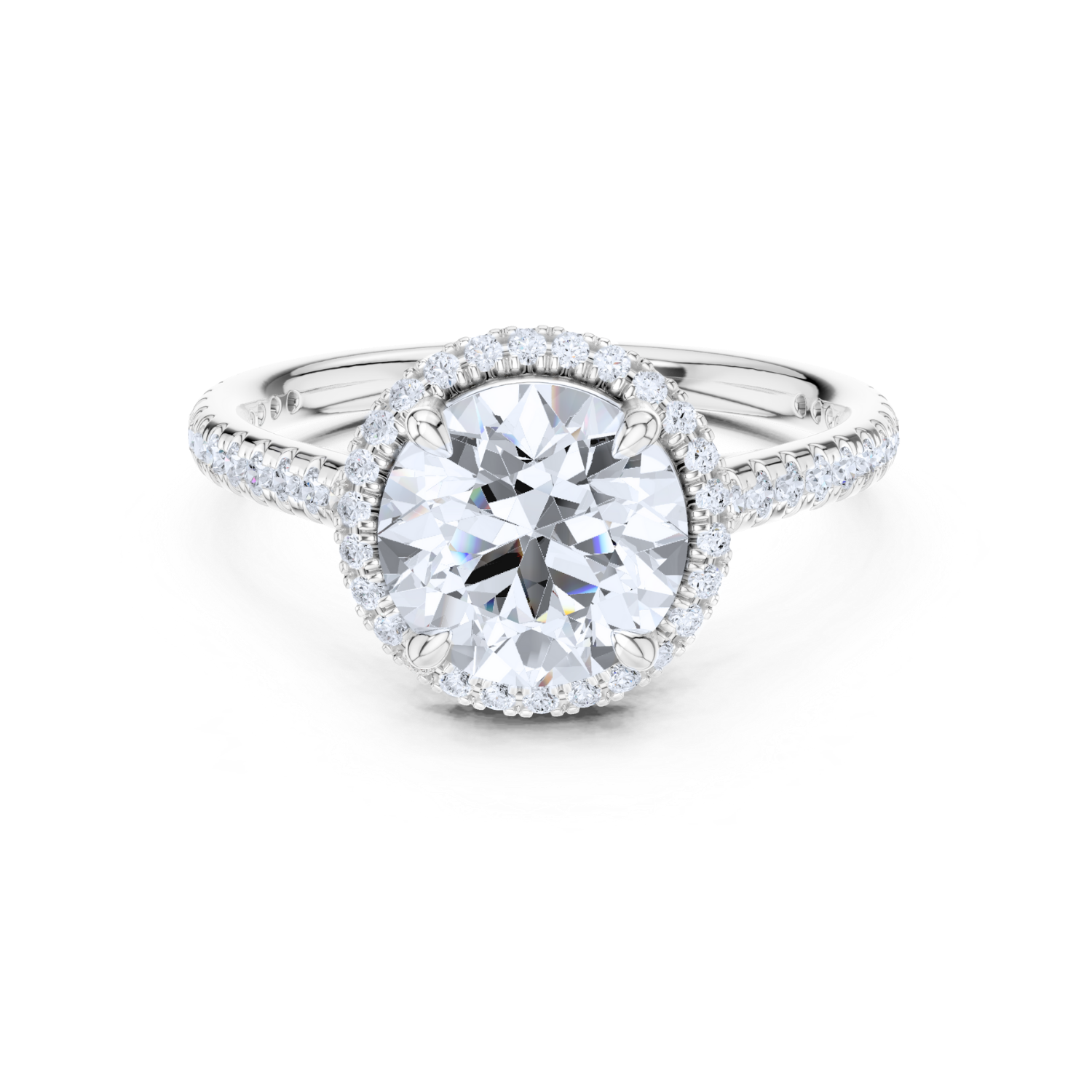 Radiant Halo Diamond Ring