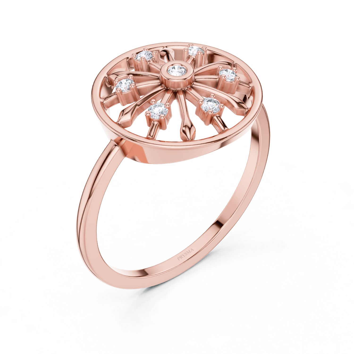 Celestial Wheel Diamond Ring