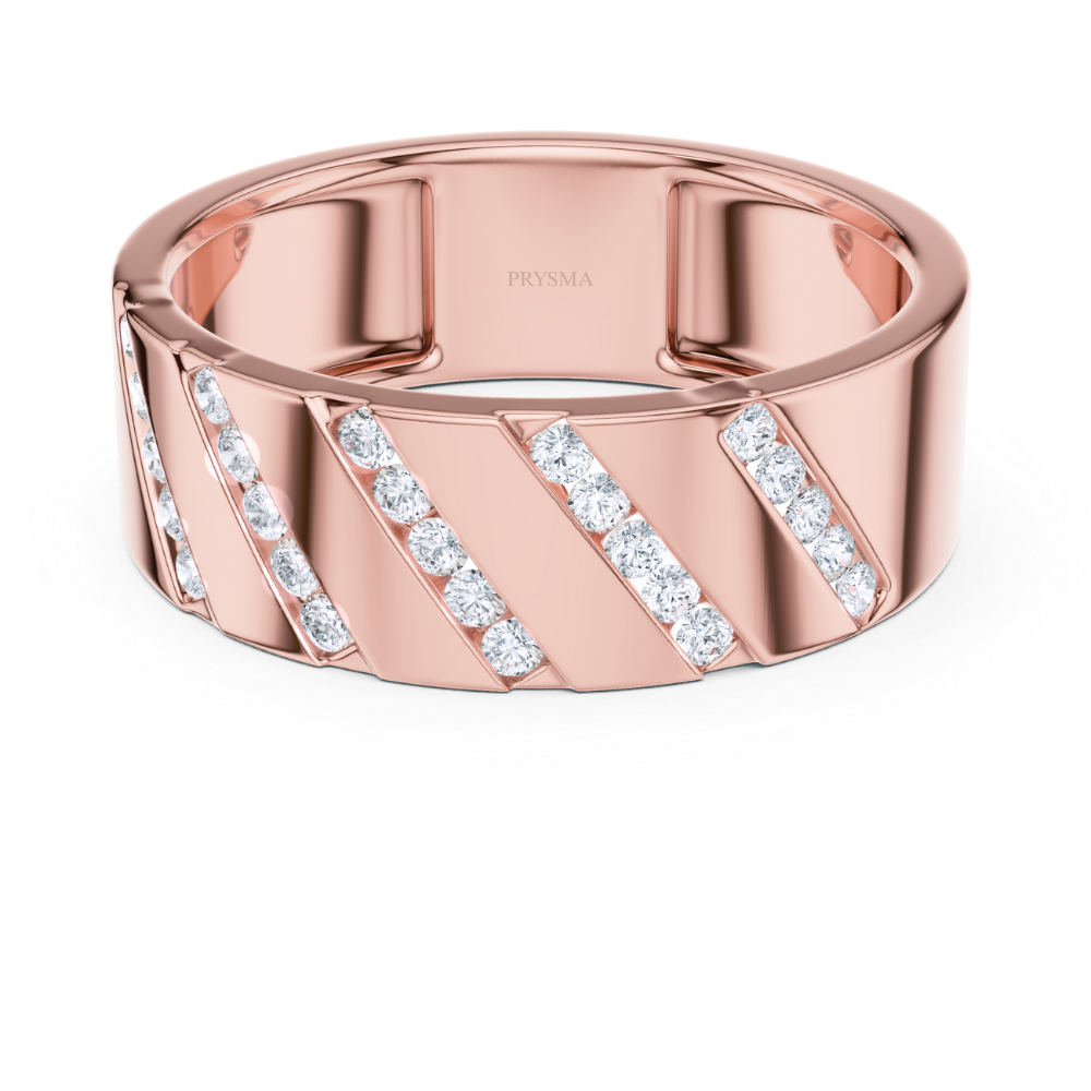 Diagonal Luxe Diamond Ring