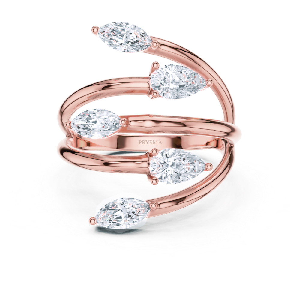 Aurora Marquise Cascade Ring