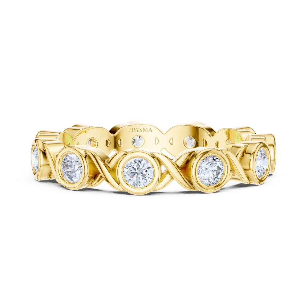 Eternal Twist Bezel Ring