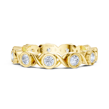 Eternal Twist Bezel Ring