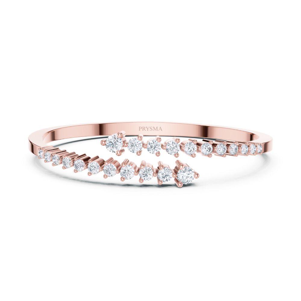 Vera Dual-Arrow Diamond Bangle