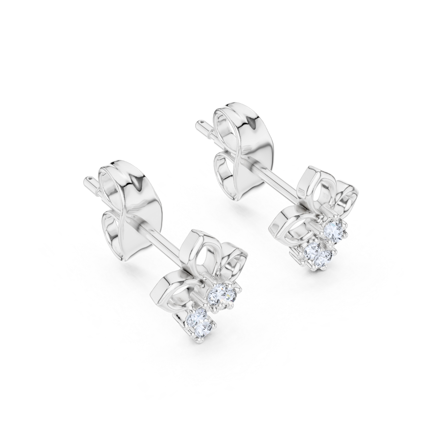 Fleur Diamond Drop Earrings