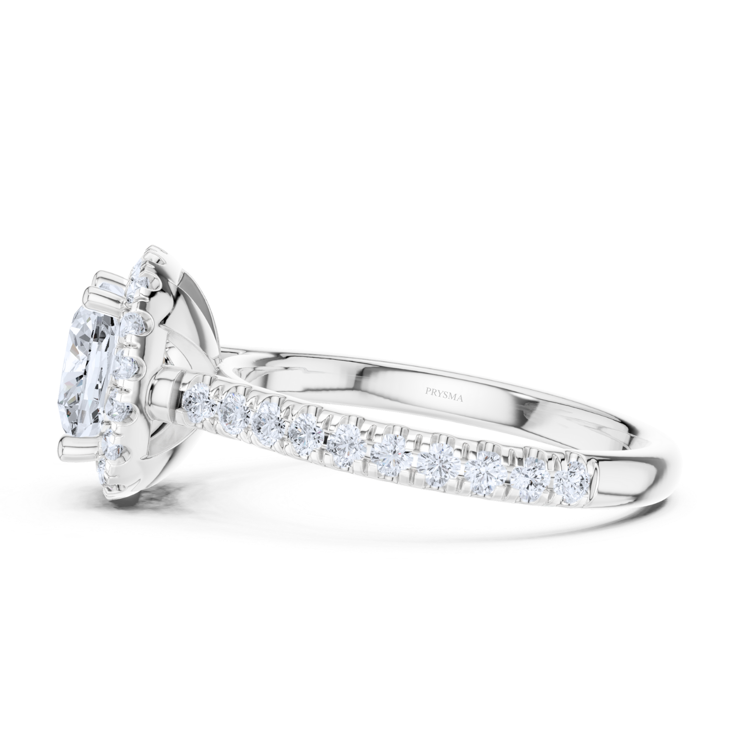 Celestique Halo Cushion Ring