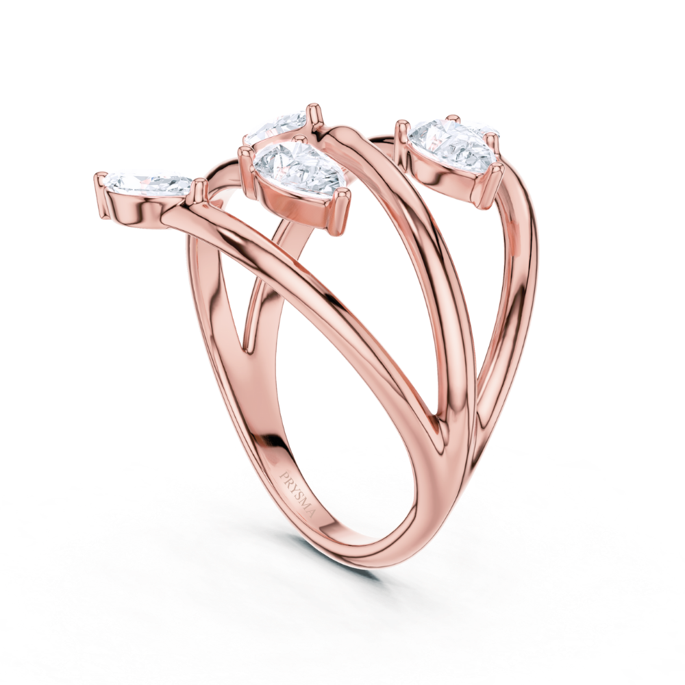 Aurora Marquise Cascade Ring