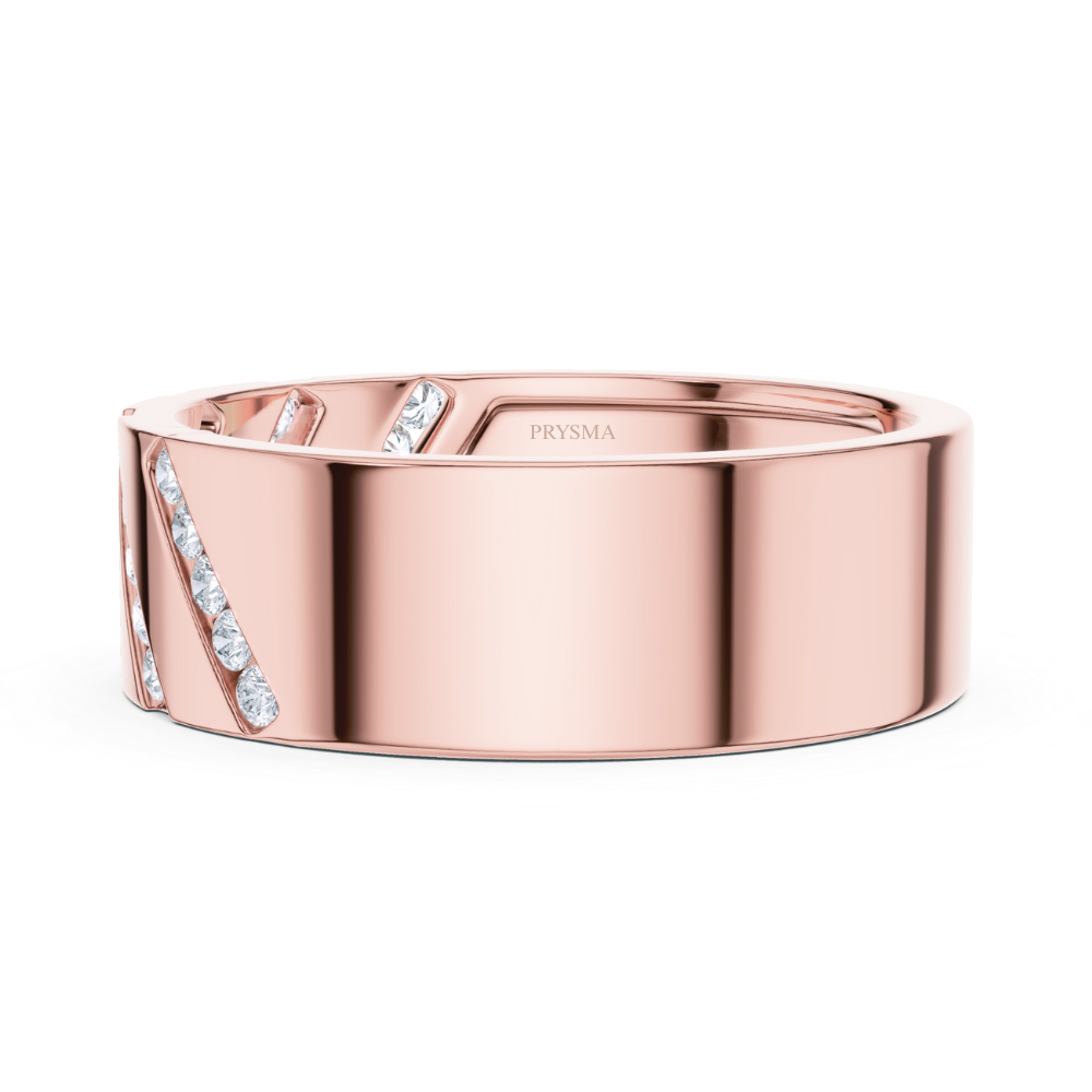 Diagonal Luxe Diamond Ring